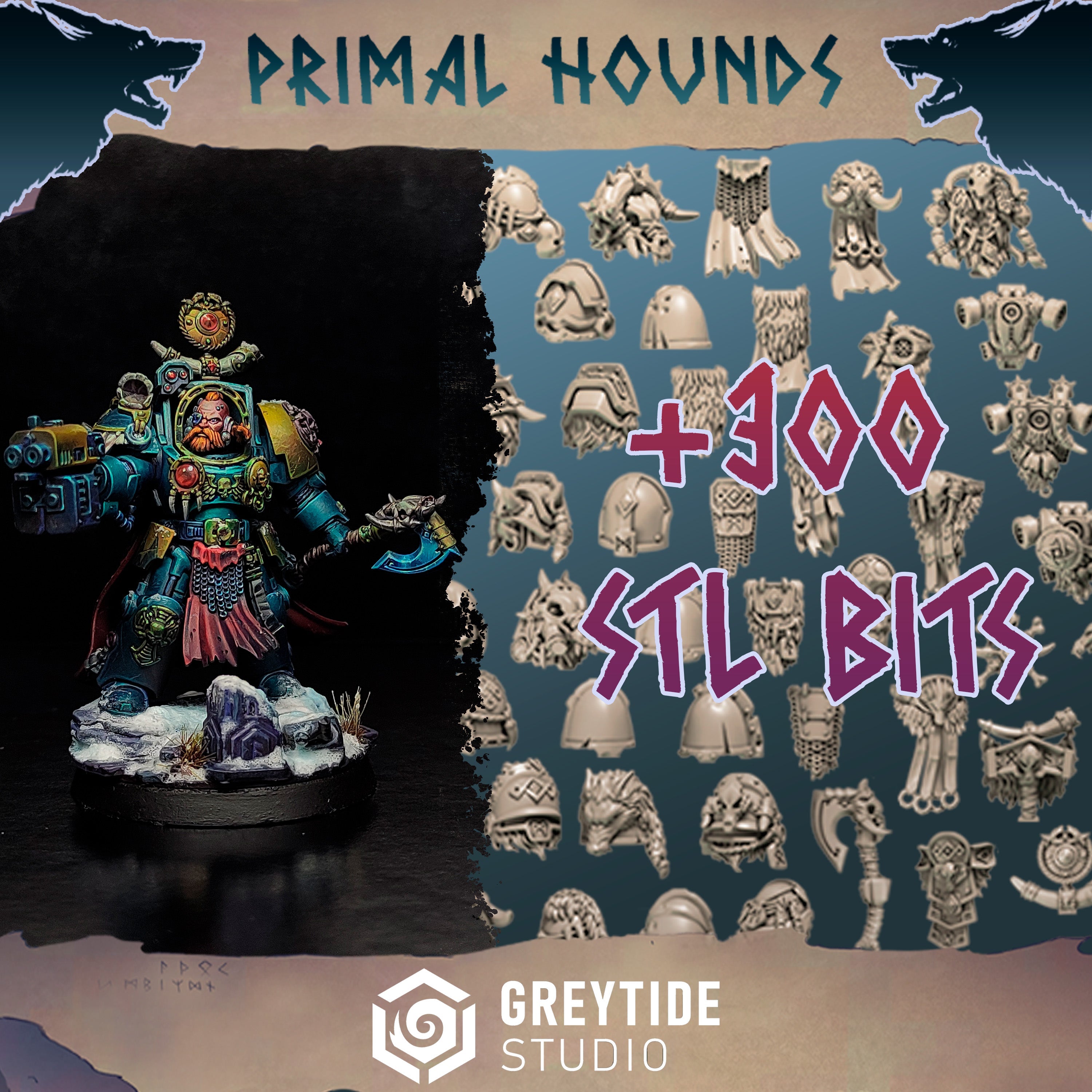 Primal Hounds - Bits Vikingos para Space Marines
