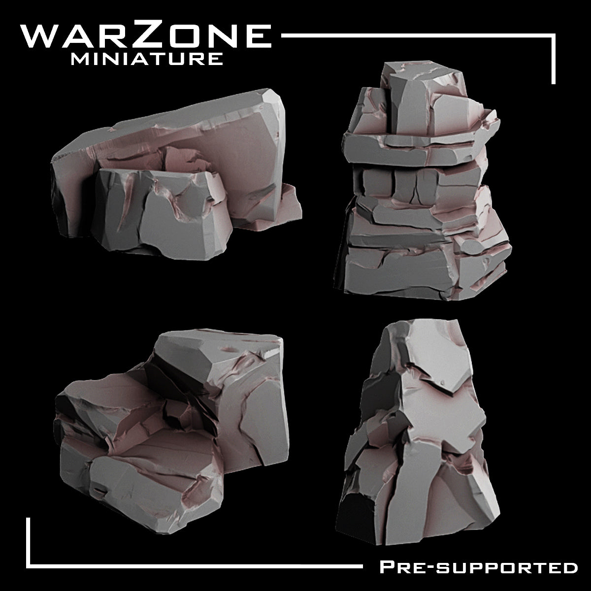 Rocas de Resina para bases de Miniaturas Vol. 2