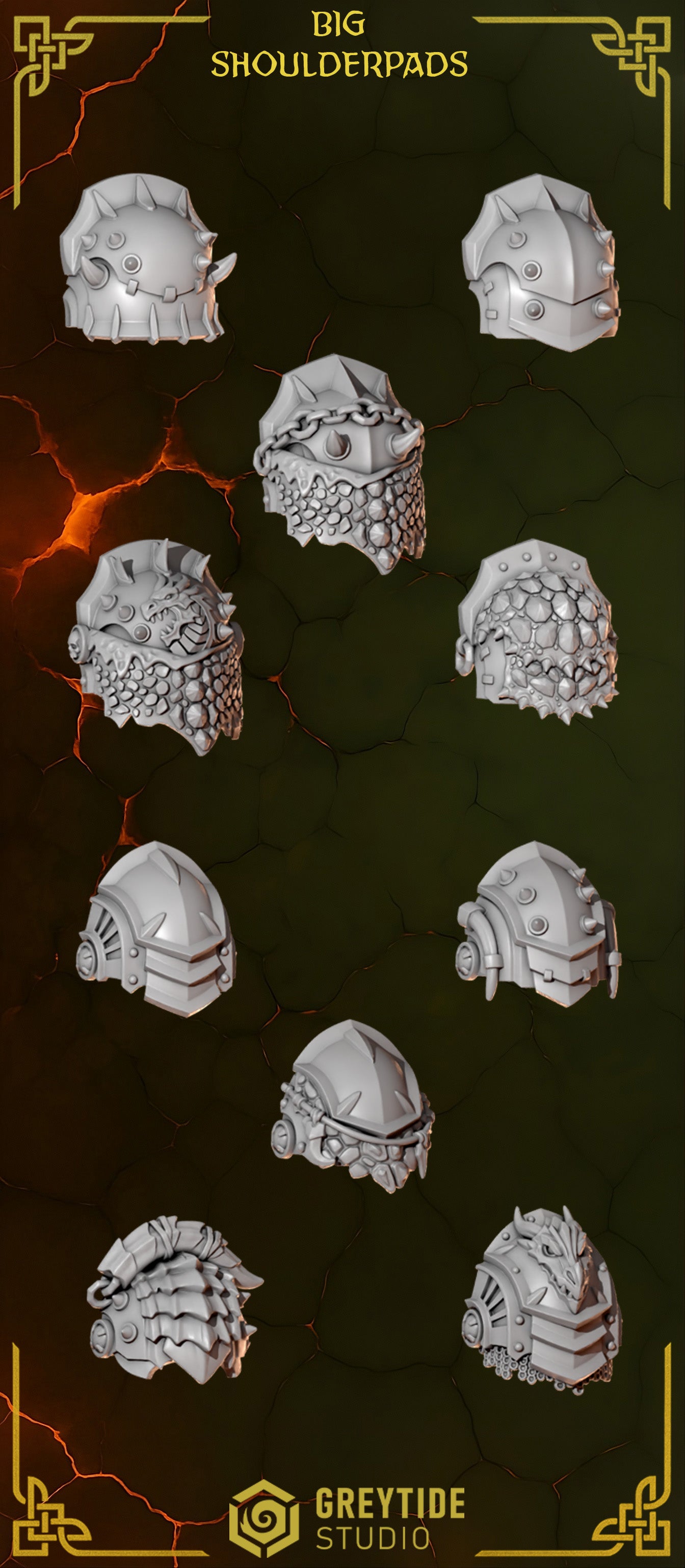 Anvil Warden Cabezas y Cascos Terminator - Space Marines - Greytide Studio