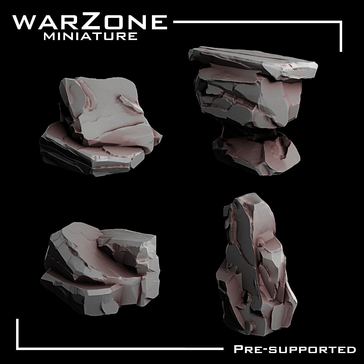 Rocas de Resina para bases de Miniaturas Vol. 2