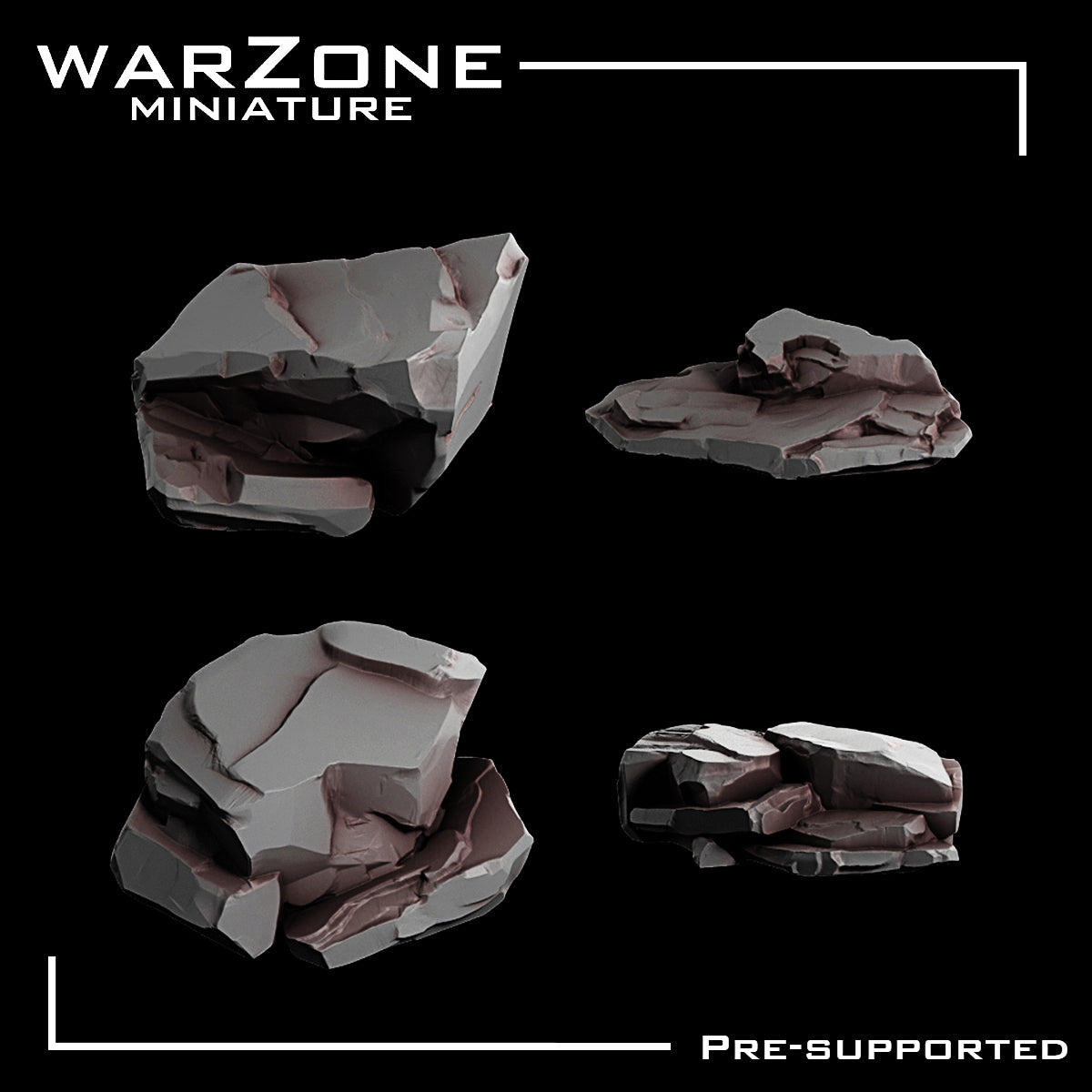 Rocas de Resina para bases de Miniaturas Vol. 2