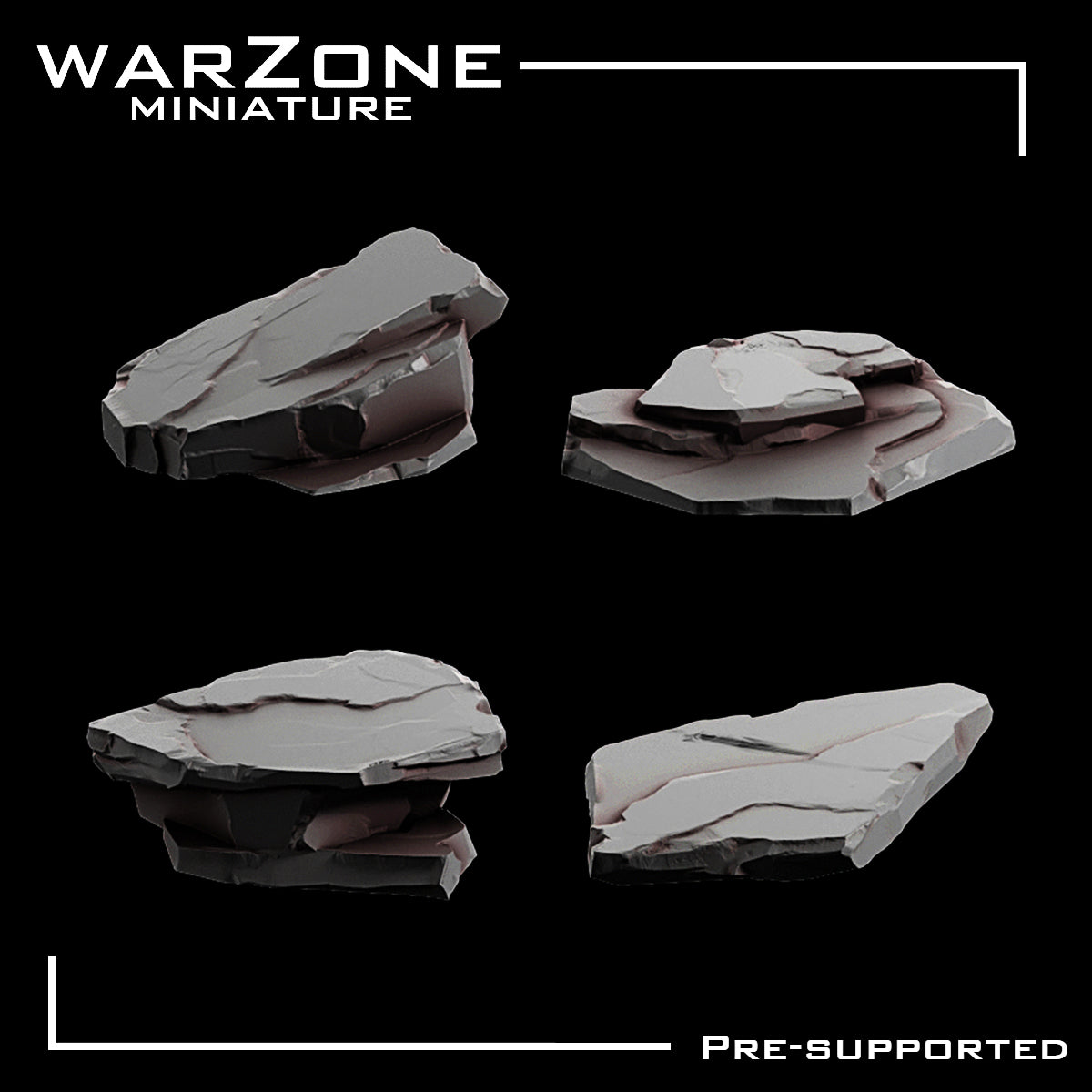 Rocas de Resina para bases de Miniaturas Vol. 2