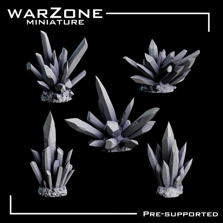 Cristales de Resina para Bases Miniaturas Vol. 3 - Warzone Miniature