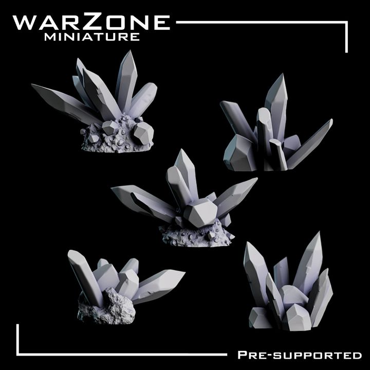 Cristales de Resina para Bases Miniaturas Vol. 3 - Warzone Miniature