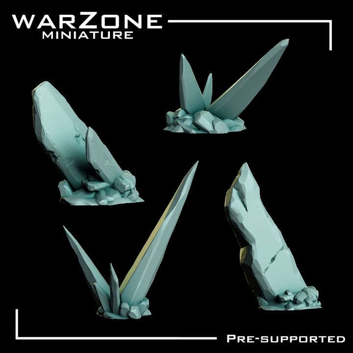 Cristales de Resina para Bases Miniaturas Vol. 2 - Warzone Miniature