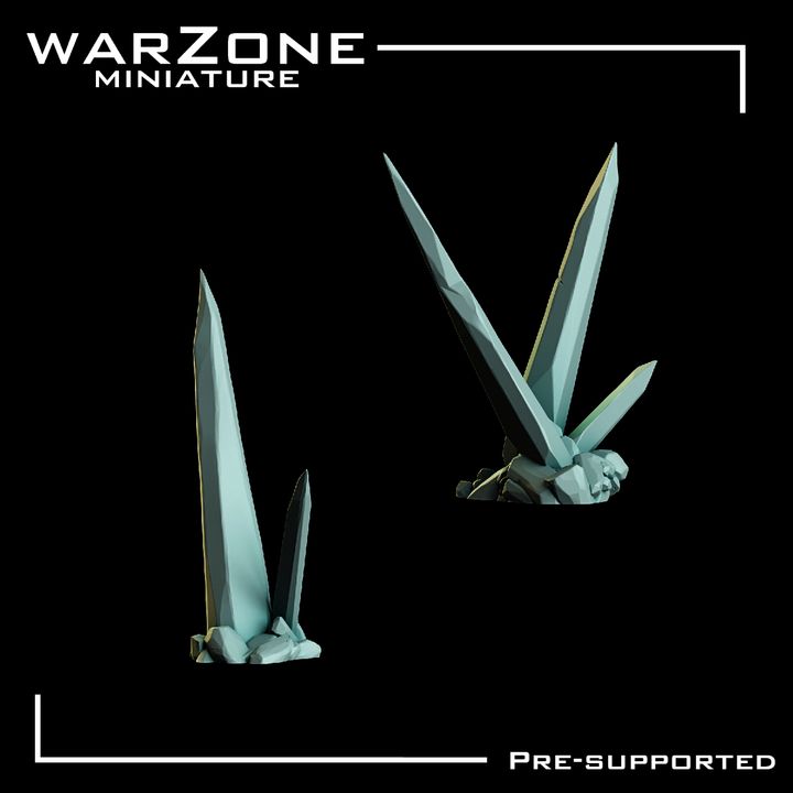 Cristales de Resina para Bases Miniaturas Vol. 2 - Warzone Miniature
