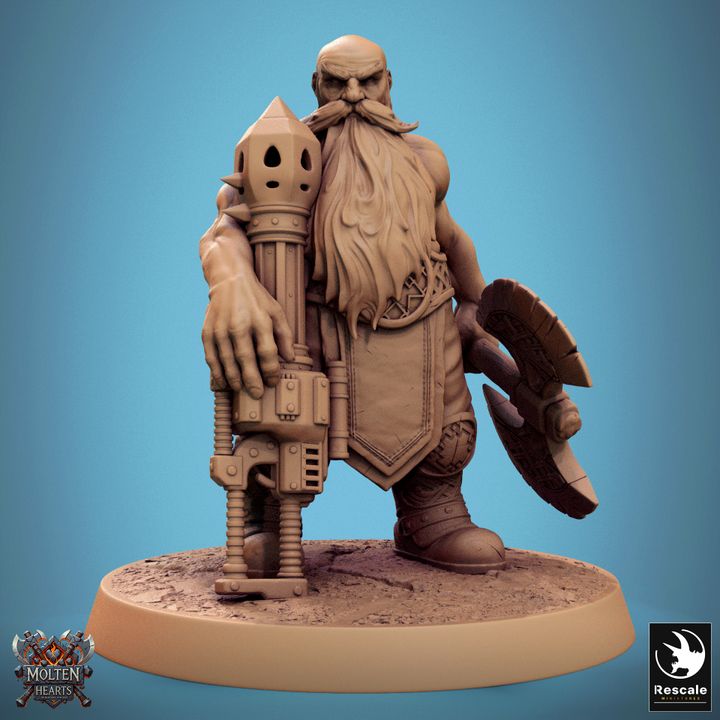 Set de Enanos Guerreros (20 Modelos) - Rescale Miniatures