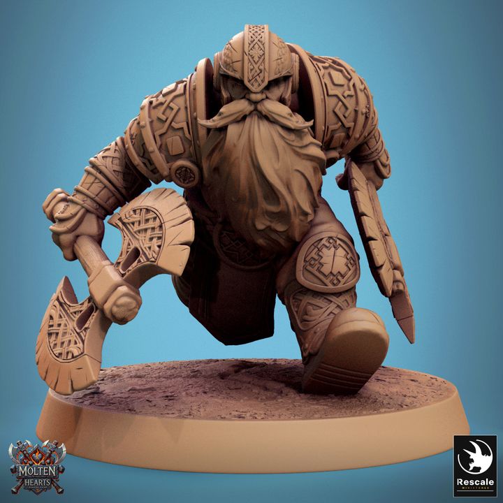 Set de Enanos Guerreros (20 Modelos) - Rescale Miniatures