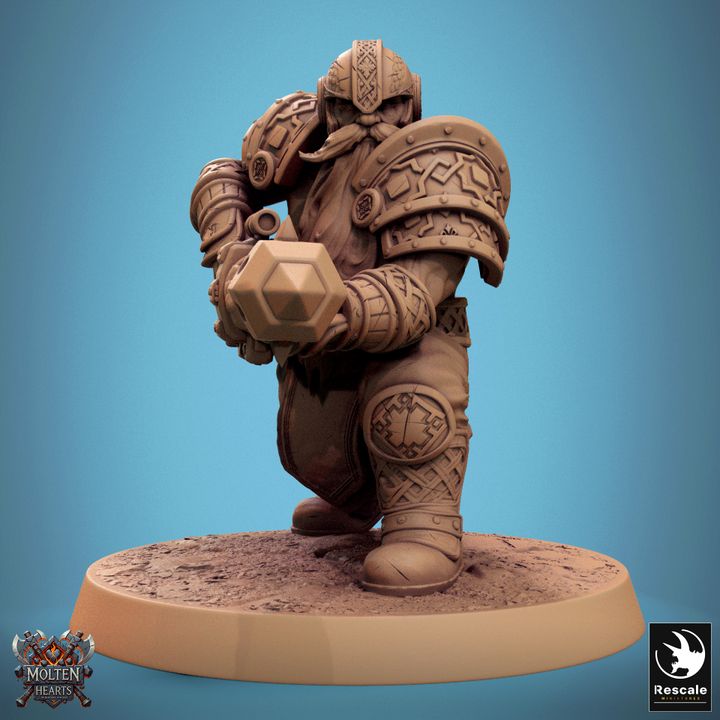 Set de Enanos Guerreros (20 Modelos) - Rescale Miniatures