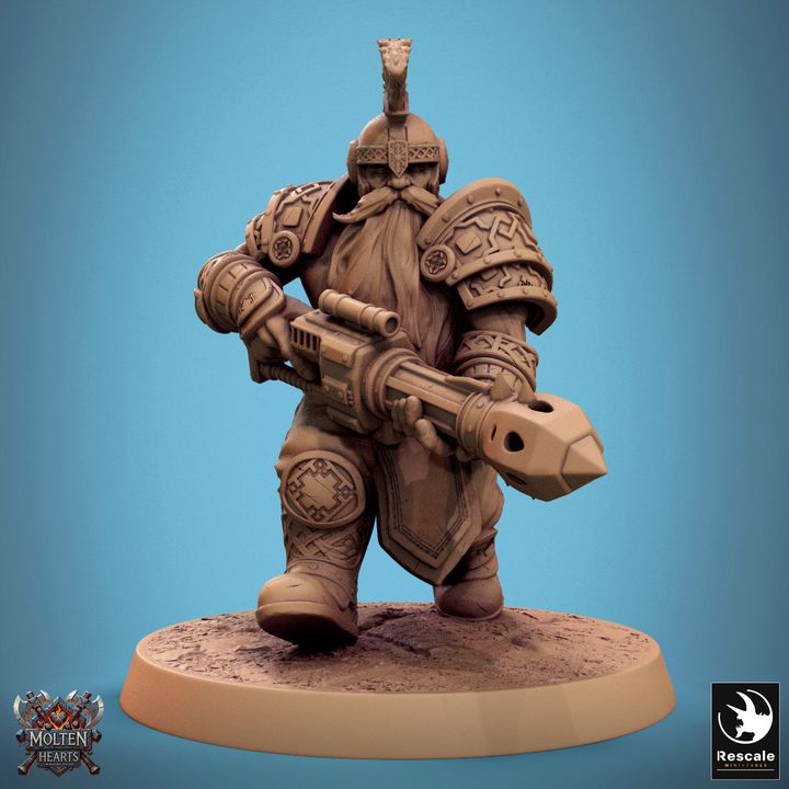Set de Enanos Guerreros (20 Modelos) - Rescale Miniatures