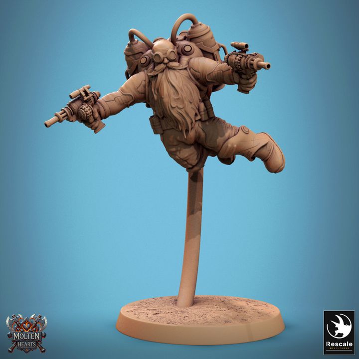 Set de Enanos Steampunk (20 Modelos) - Rescale Miniatures