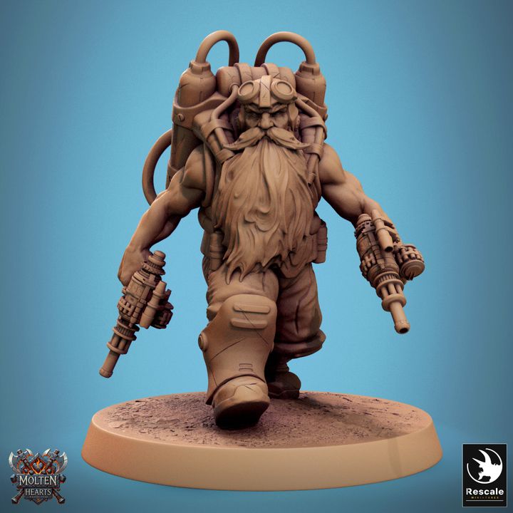 Set de Enanos Steampunk (20 Modelos) - Rescale Miniatures