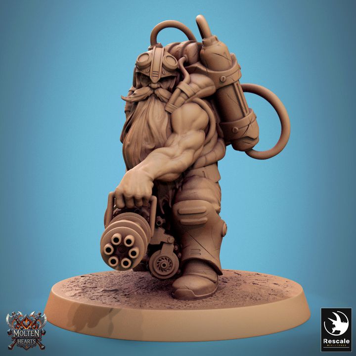 Set de Enanos Steampunk (20 Modelos) - Rescale Miniatures