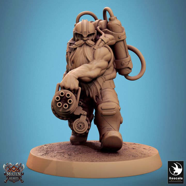 Set de Enanos Steampunk (20 Modelos) - Rescale Miniatures