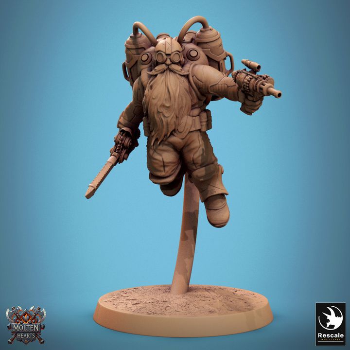 Set de Enanos Steampunk (20 Modelos) - Rescale Miniatures