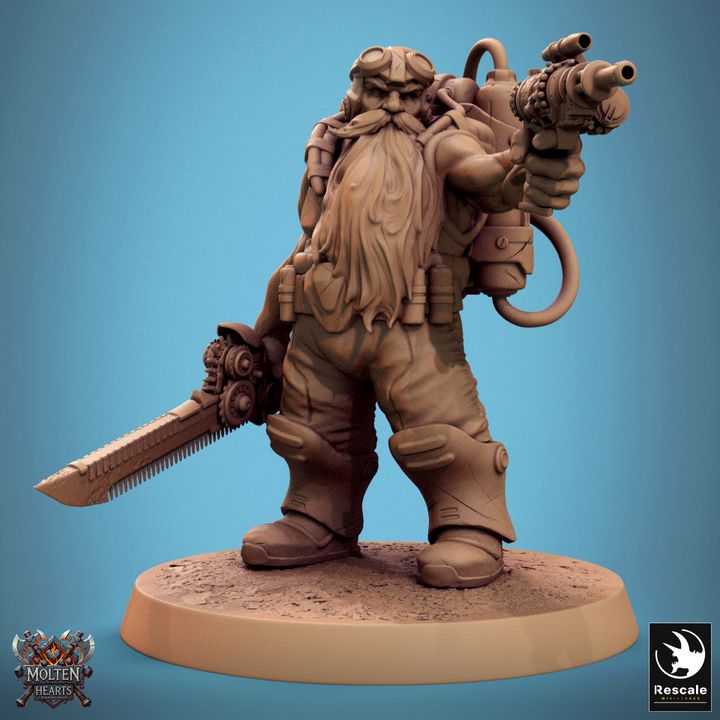 Set de Enanos Steampunk (20 Modelos) - Rescale Miniatures
