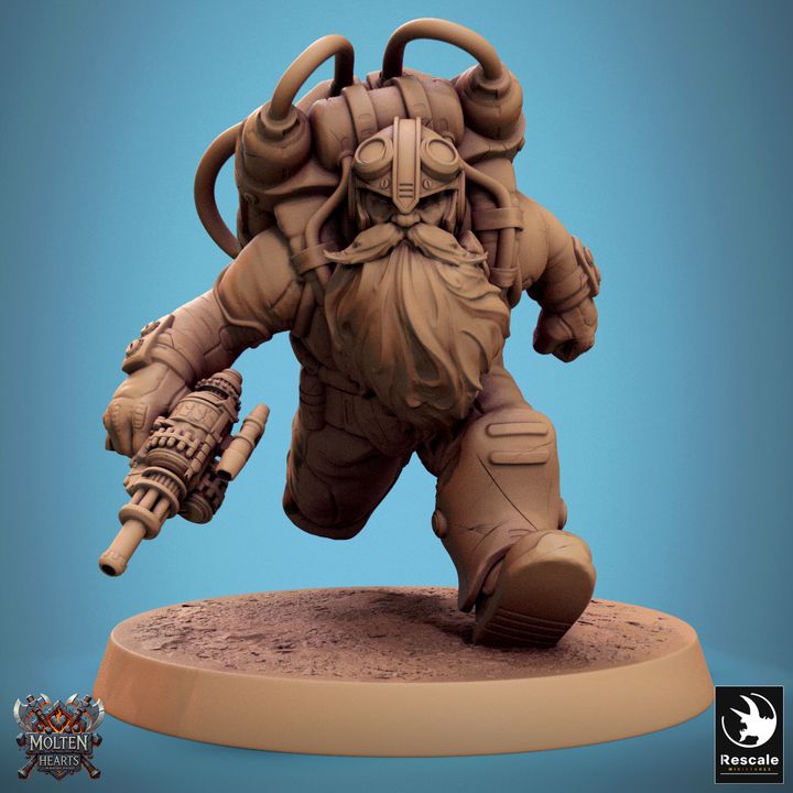 Set de Enanos Steampunk (20 Modelos) - Rescale Miniatures