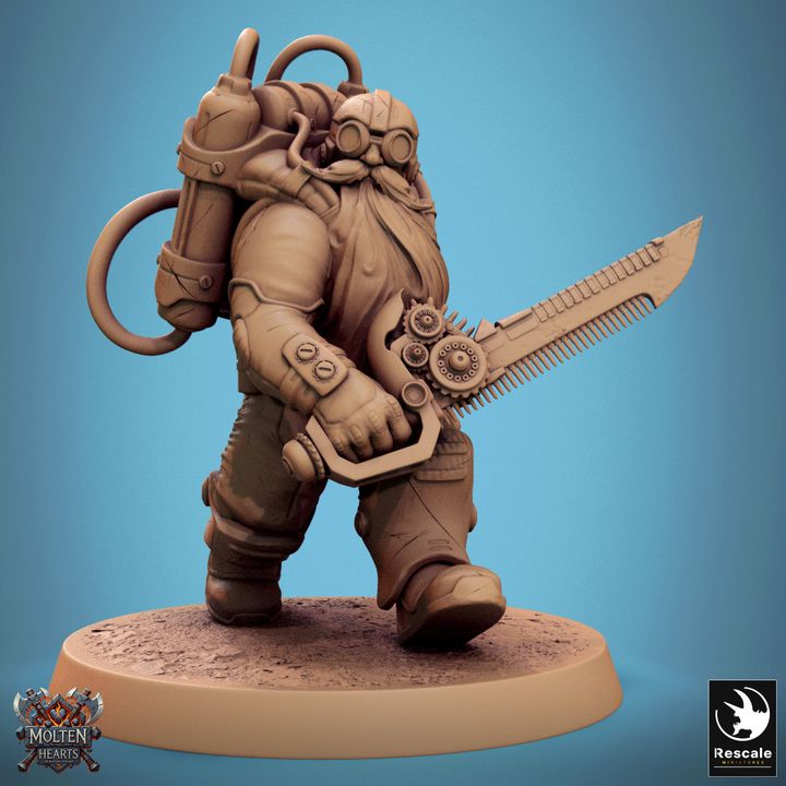Set de Enanos Steampunk (20 Modelos) - Rescale Miniatures