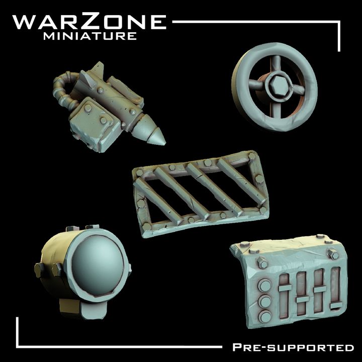 Bits de Vehículos Orkos vol. 3 - Placas metálicas y Partes de Armas