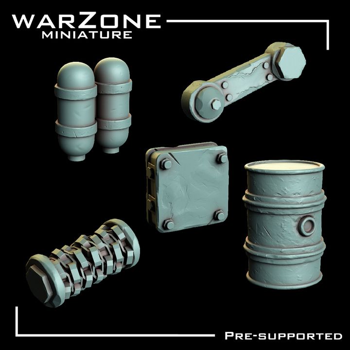 Bits de Vehículos Orkos vol.2 - Ruedas, Motores, Herramientas, Barriles