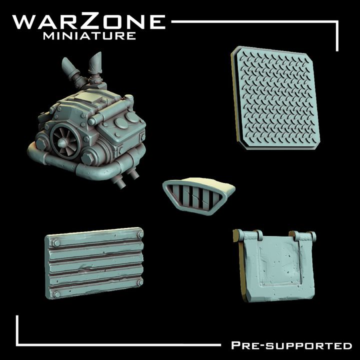 Bits de Vehículos Orkos vol. 4 - Tiras de Tanque y Partes de Vehículos