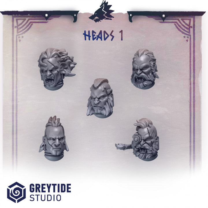 Primal Hounds Cabezas y Cascos - Space Marines - Greytide Studio