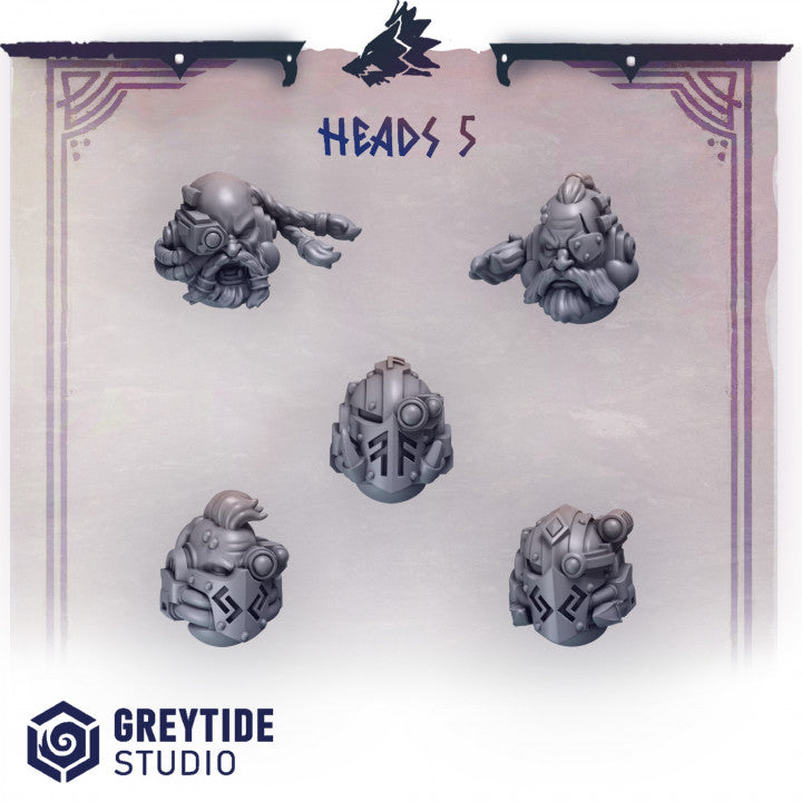 Primal Hounds Cabezas y Cascos - Space Marines - Greytide Studio