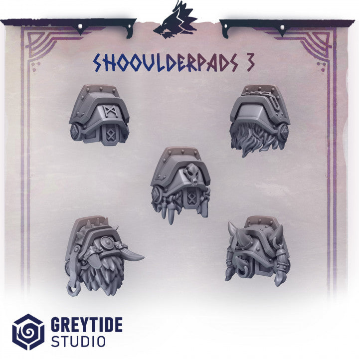 Primal Hounds Hombreras - Space Marines - Greytide Studio