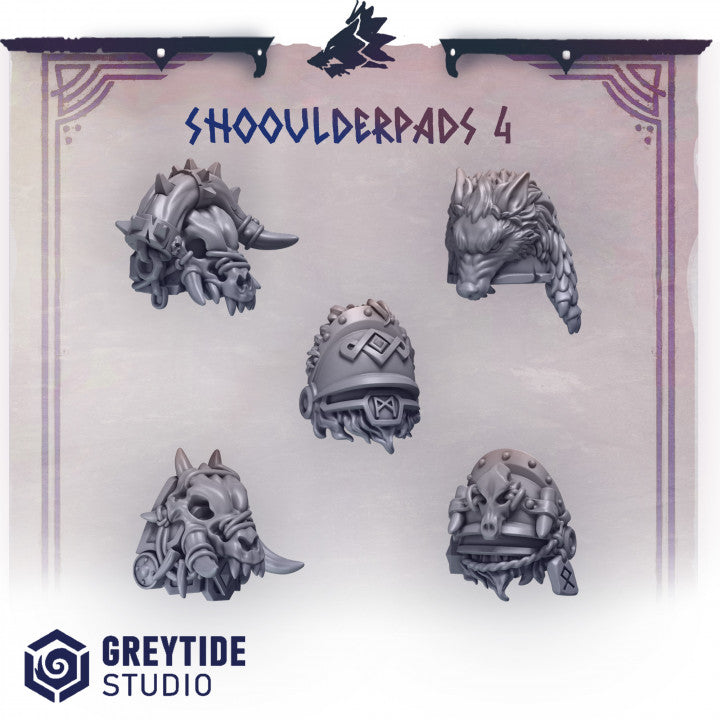 Primal Hounds Hombreras - Space Marines - Greytide Studio