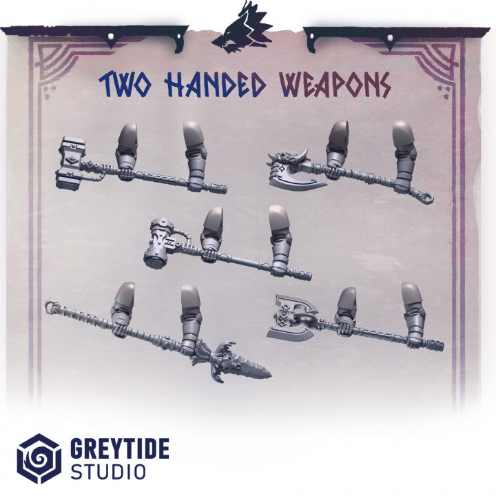 Primal Hounds Armas de dos Manos - Space Marines - Greytide Studio