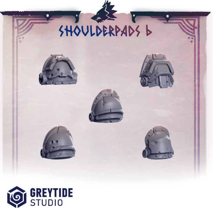 Primal Hounds Hombreras - Space Marines - Greytide Studio