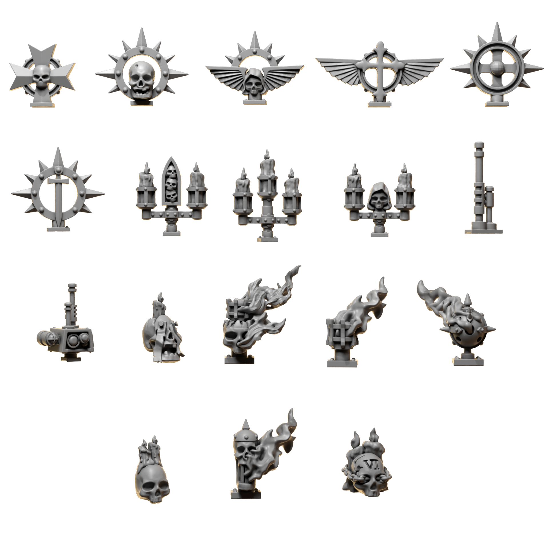 Eternal Pilgrims Power Pack Decorations (x54) - Space Marines - Greytide Studio