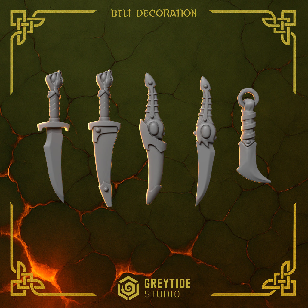Anvil Wardens Heraldry Decoration Bits (x60) - Greytide Studio