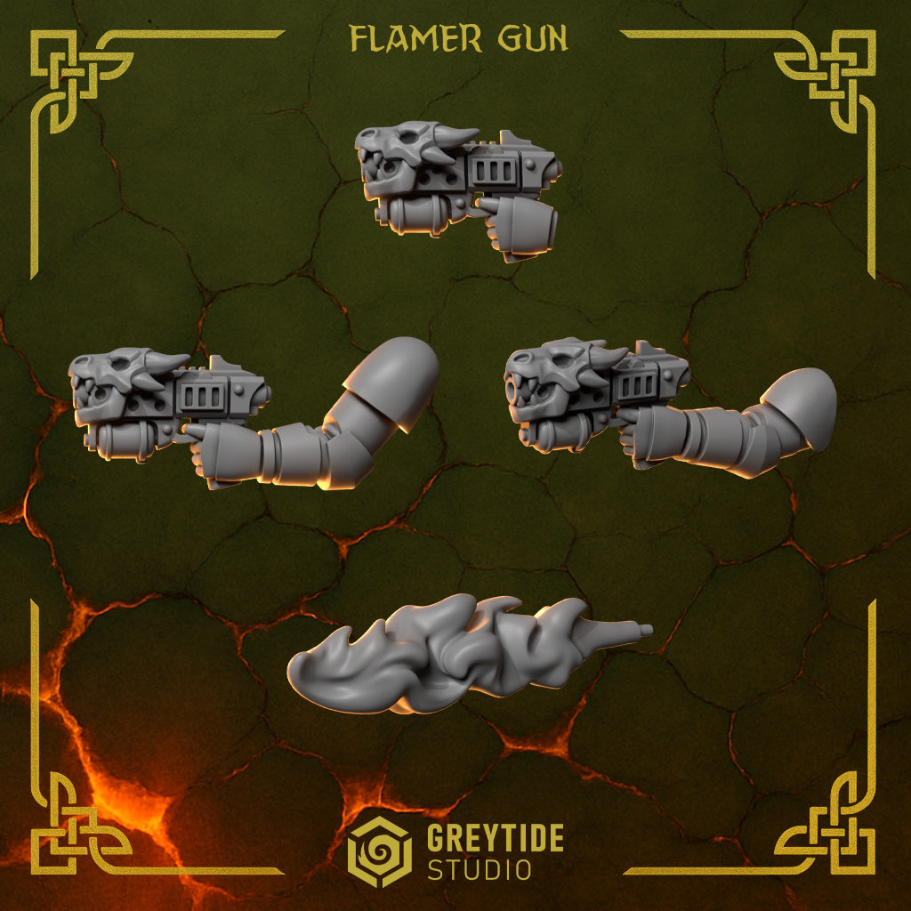Anvil Wardens Hands and Pistols Kit - Space Marines - Greytide Studio