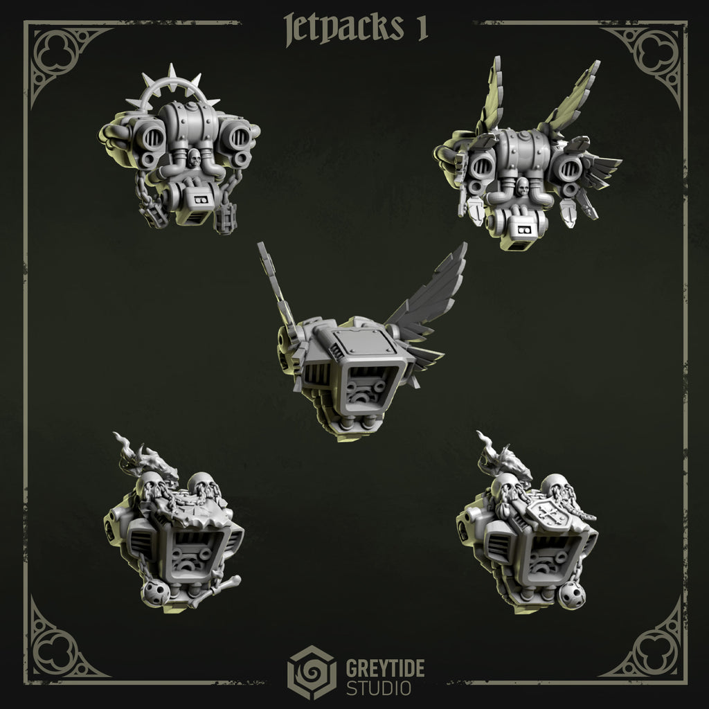 Eternal Pilgrims Jetpacks (9 bits) - Space Marines - Greytide Studio