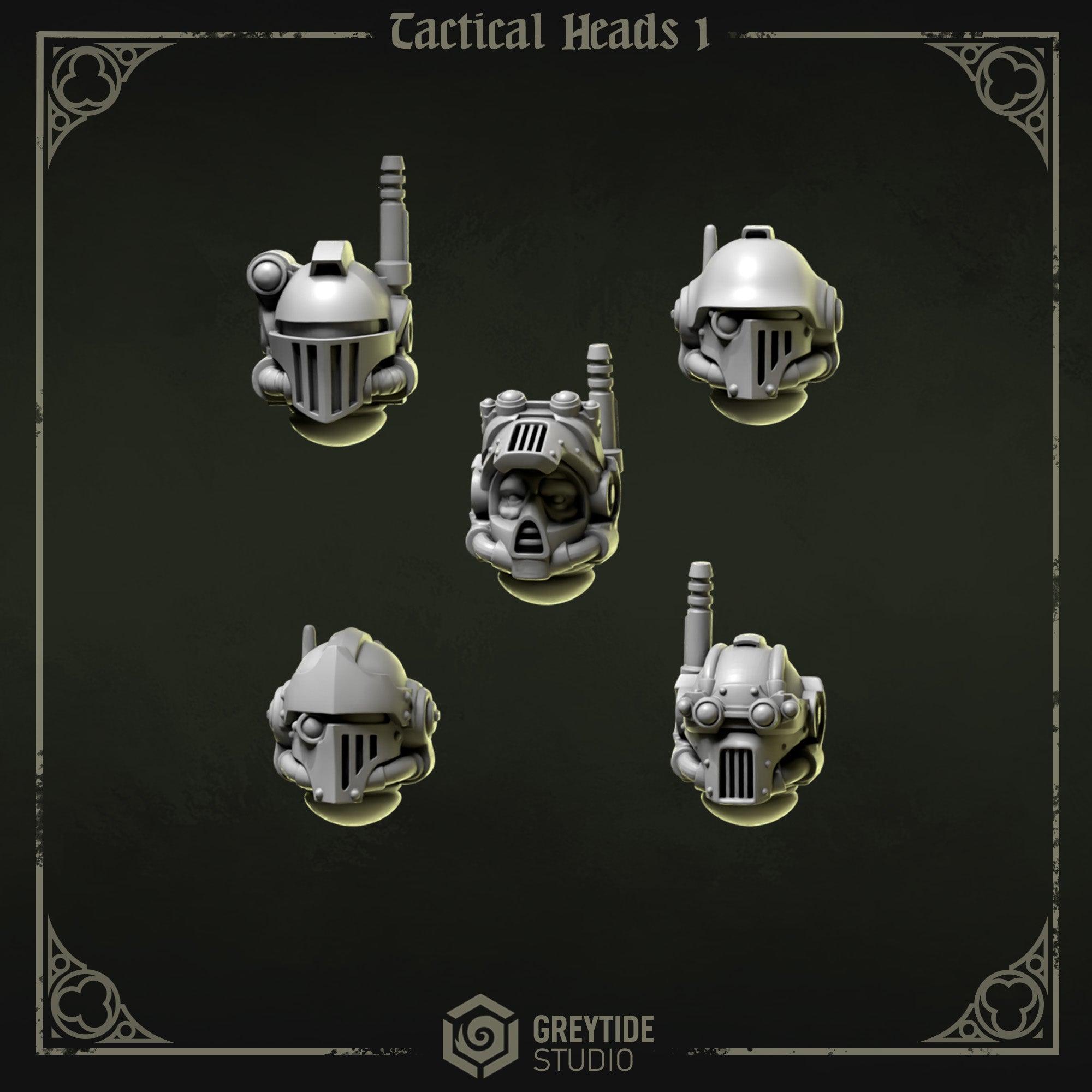 Eternal Pilgrims Stealth Heads (10 bits) - Space Marines - Greytide Studio