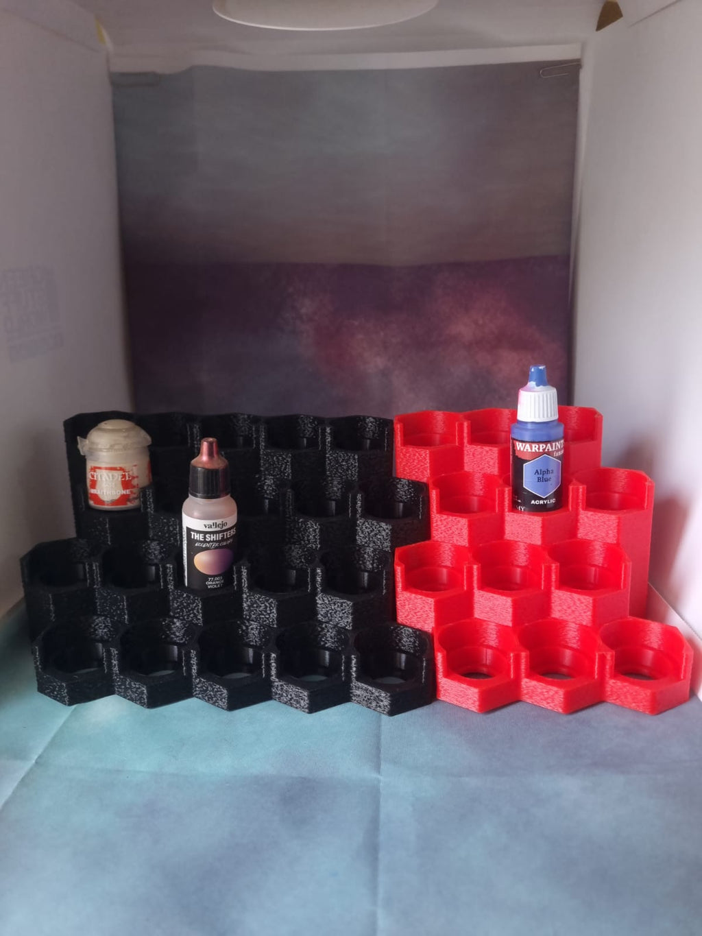 Set de Racks de Pintura Modular - Mustafa Hobby Studio