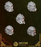 Anvil Warden Cabezas y Cascos Terminator - Space Marines - Greytide Studio