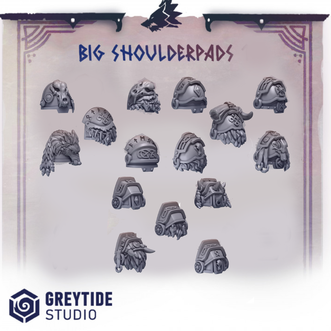 Primal Hounds Hombreras para Terminators - Space Marines - Greytide Studio
