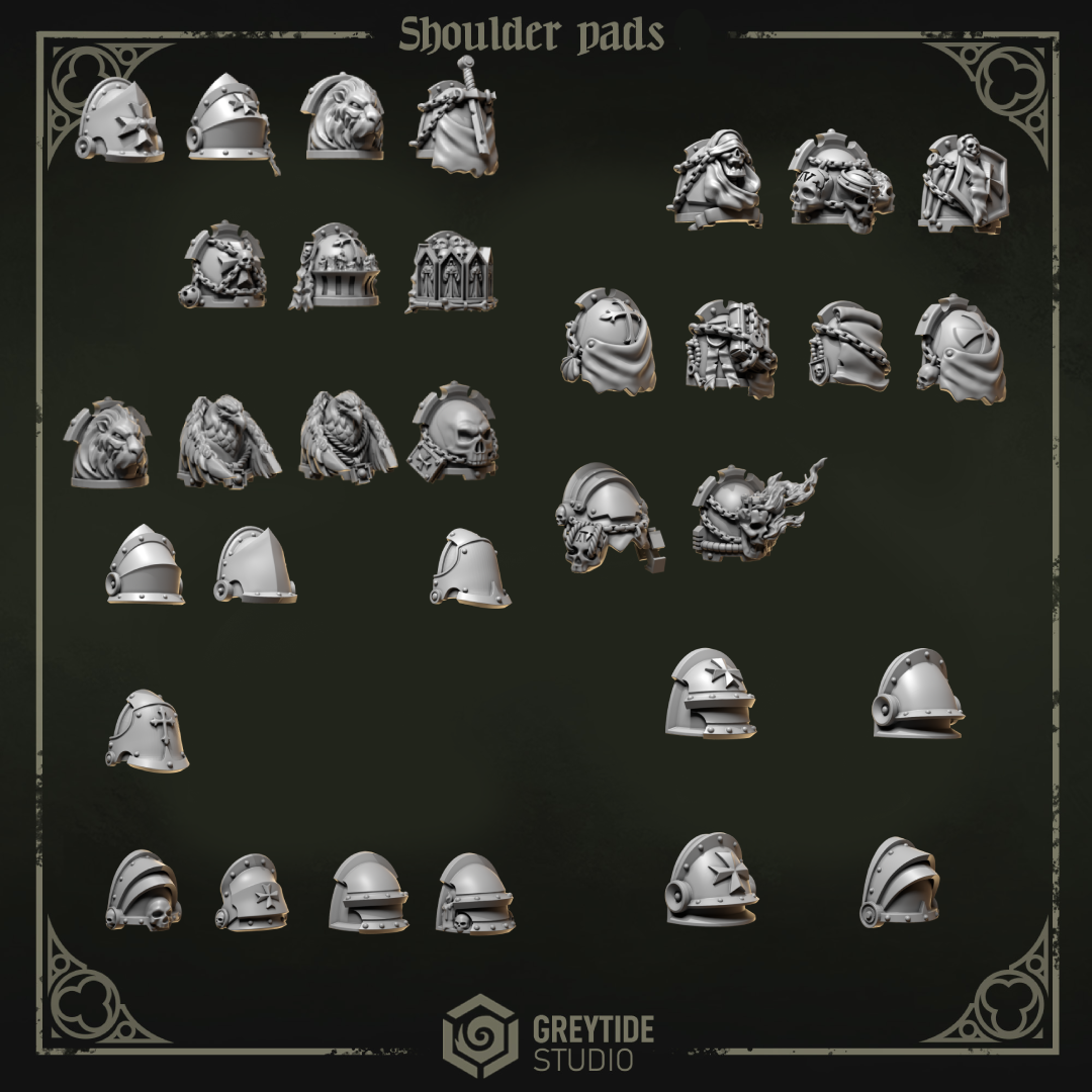 Eternal Pilgrims Hombreras - Space Marines - Greytide Studio