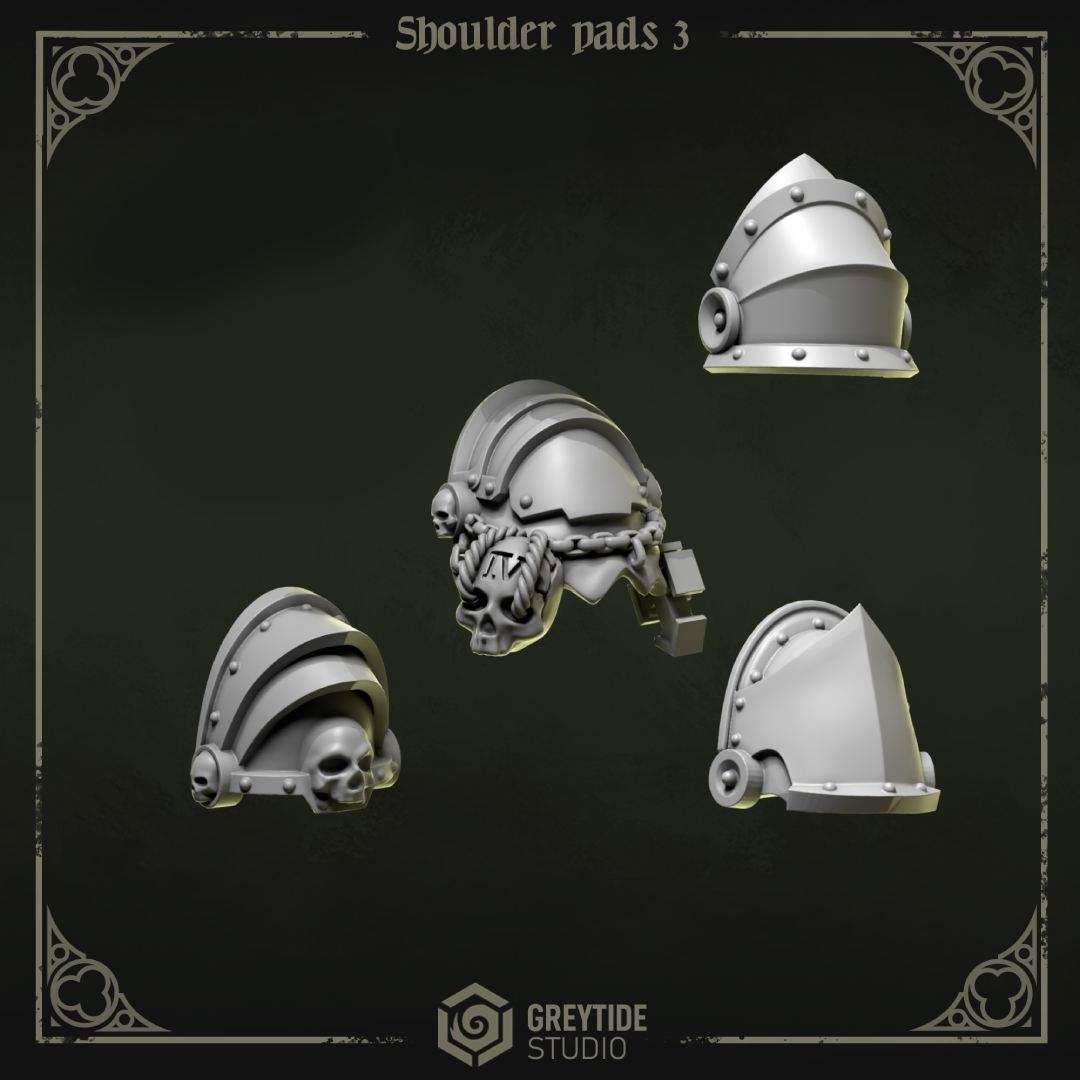 Eternal Pilgrims Hombreras - Space Marines - Greytide Studio