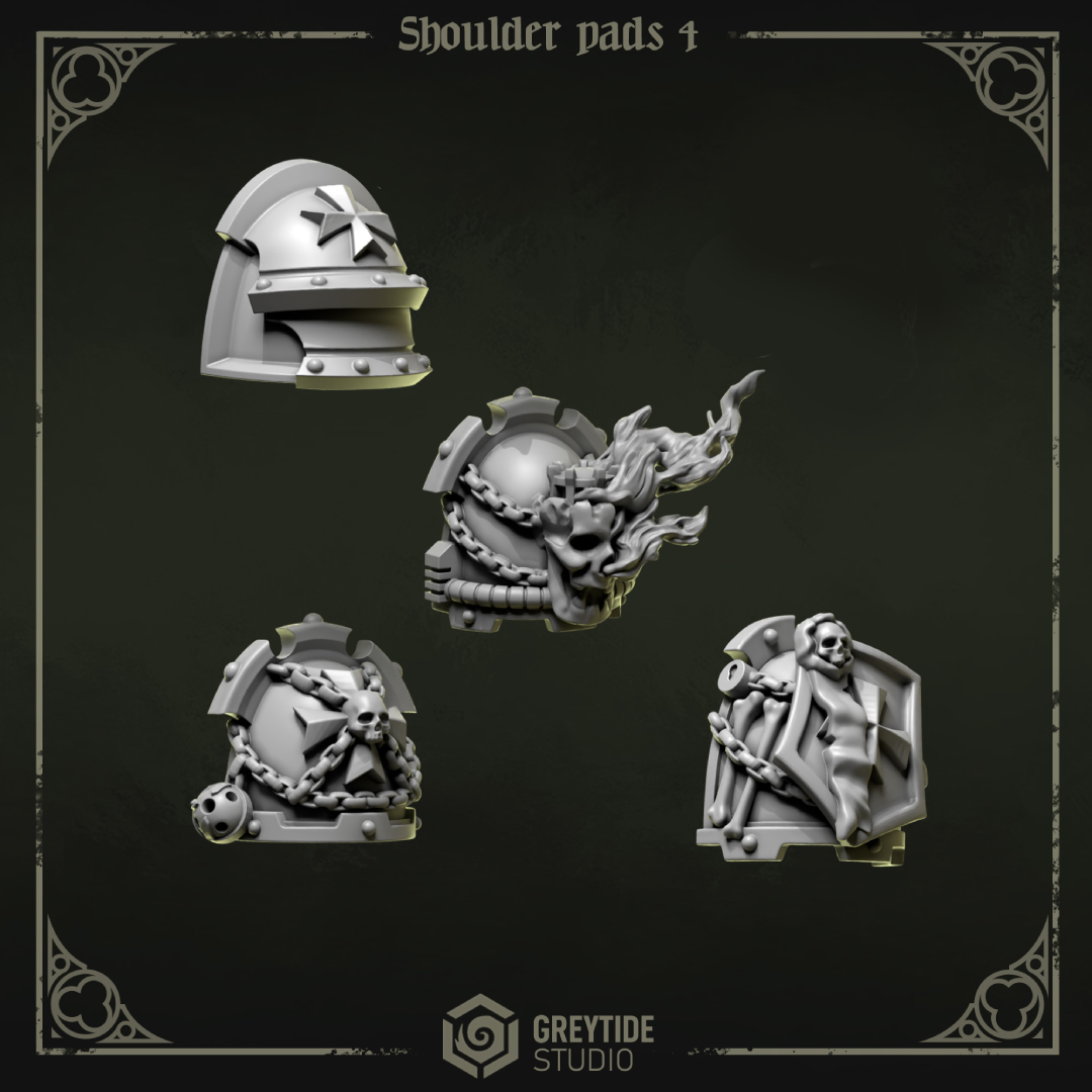 Eternal Pilgrims Hombreras - Space Marines - Greytide Studio