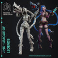 Jinx League of Legends Estatua Fan-Art