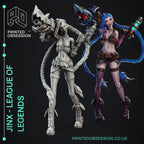 Jinx League of Legends Estatua Fan-Art