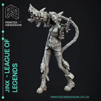 Jinx League of Legends Estatua Fan-Art