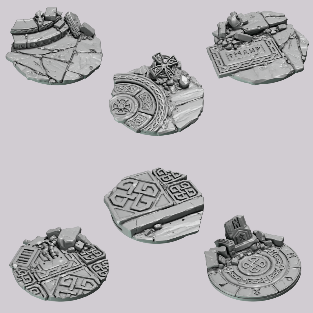 Primal Hounds Base Toppers 32mm y 40mm - Greytide Studio