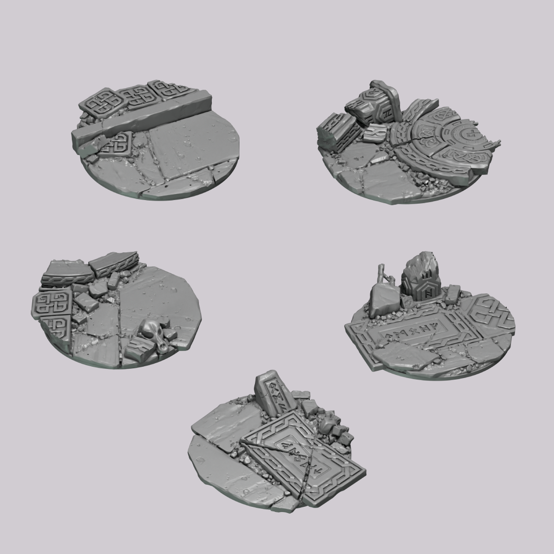 Primal Hounds Base Toppers 32mm y 40mm - Greytide Studio