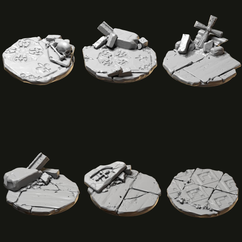 Eternal Pilgrims Base Toppers 25 mm, 32 mm y 40 mm - Greytide Studio