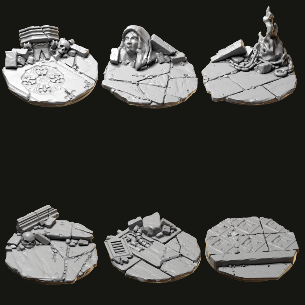 Eternal Pilgrims Base Toppers 25 mm, 32 mm y 40 mm - Greytide Studio
