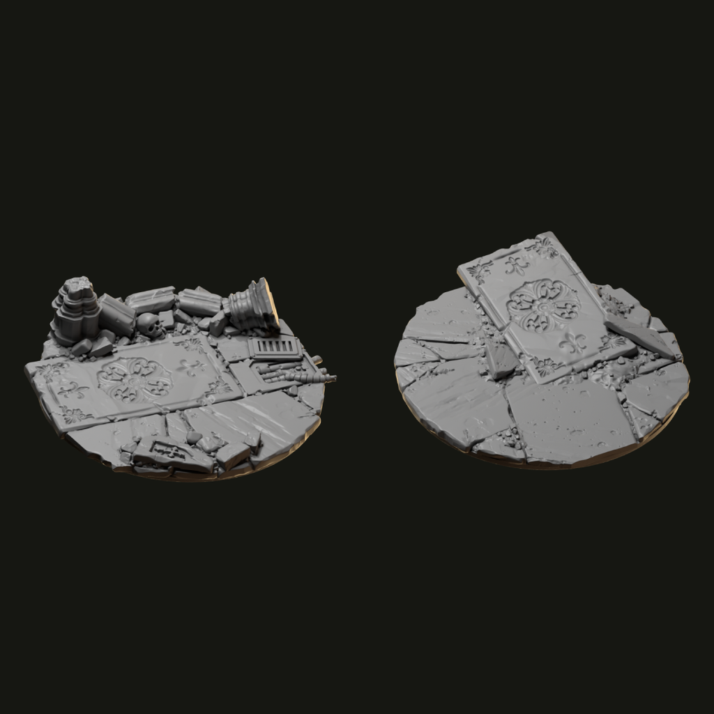 Eternal Pilgrims Base Toppers 50mm, 60mm, 90mm y 90x50mm - Greytide Studio